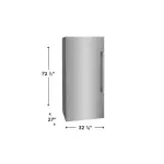 Frigidaire Combo gemelas de refrigerador y congelador con trim kit FPRU19/FPFU19